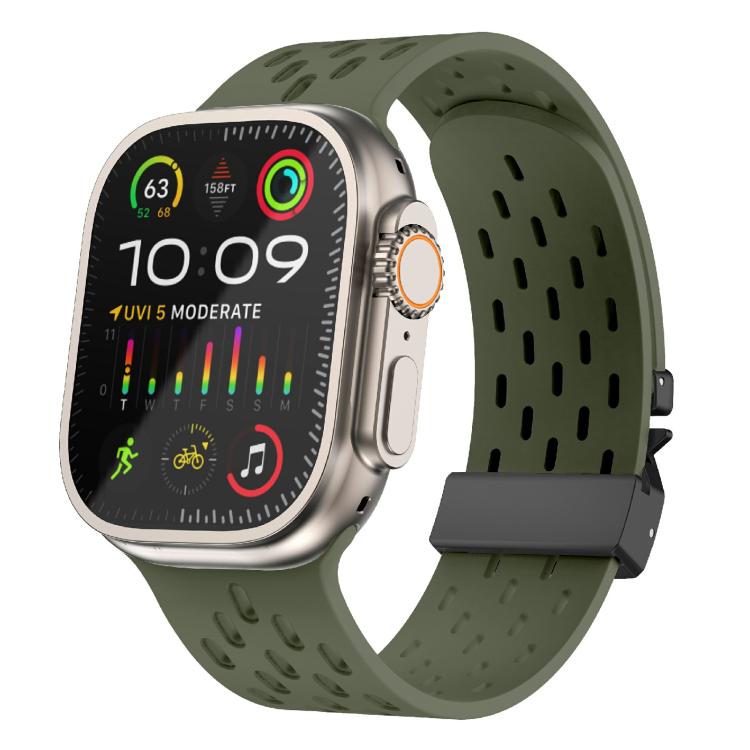 Kalebol Mesh Umbrella Buckle Silicone Watch Strap, For Apple Watch 46mm / 49mm / 45mm / 44mm, For Apple Watch 42mm / 41mm / 40mm / 38mm