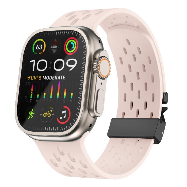 Kalebol Mesh Umbrella Buckle Silicone Watch Strap, For Apple Watch 46mm / 49mm / 45mm / 44mm, For Apple Watch 42mm / 41mm / 40mm / 38mm