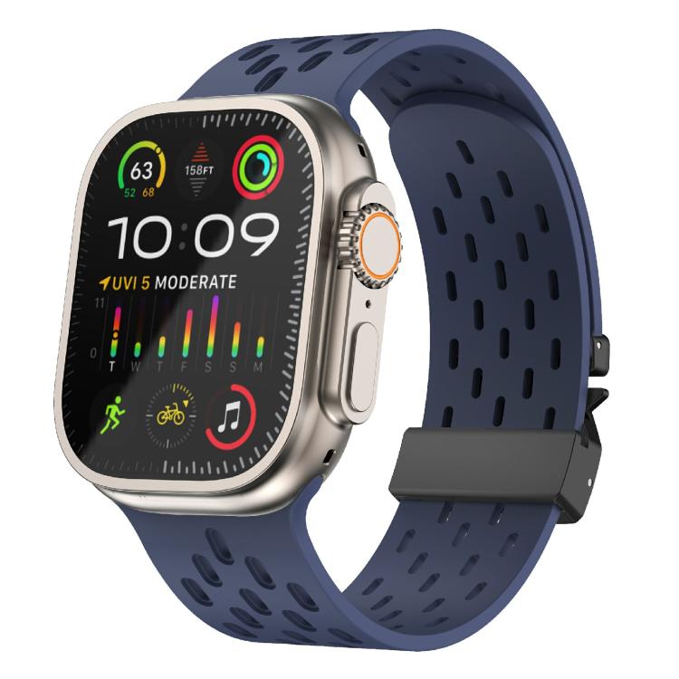 Kalebol Mesh Umbrella Buckle Silicone Watch Strap, For Apple Watch 46mm / 49mm / 45mm / 44mm, For Apple Watch 42mm / 41mm / 40mm / 38mm