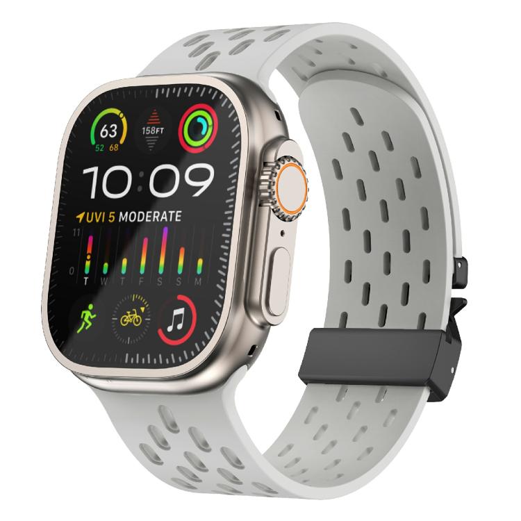 Kalebol Mesh Umbrella Buckle Silicone Watch Strap, For Apple Watch 46mm / 49mm / 45mm / 44mm, For Apple Watch 42mm / 41mm / 40mm / 38mm