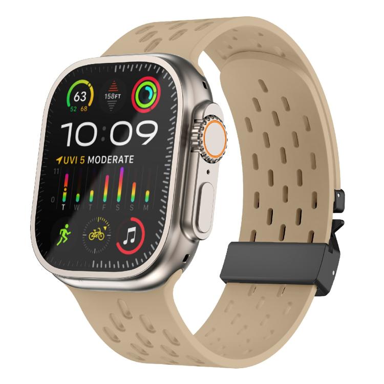 Kalebol Mesh Umbrella Buckle Silicone Watch Strap, For Apple Watch 46mm / 49mm / 45mm / 44mm, For Apple Watch 42mm / 41mm / 40mm / 38mm