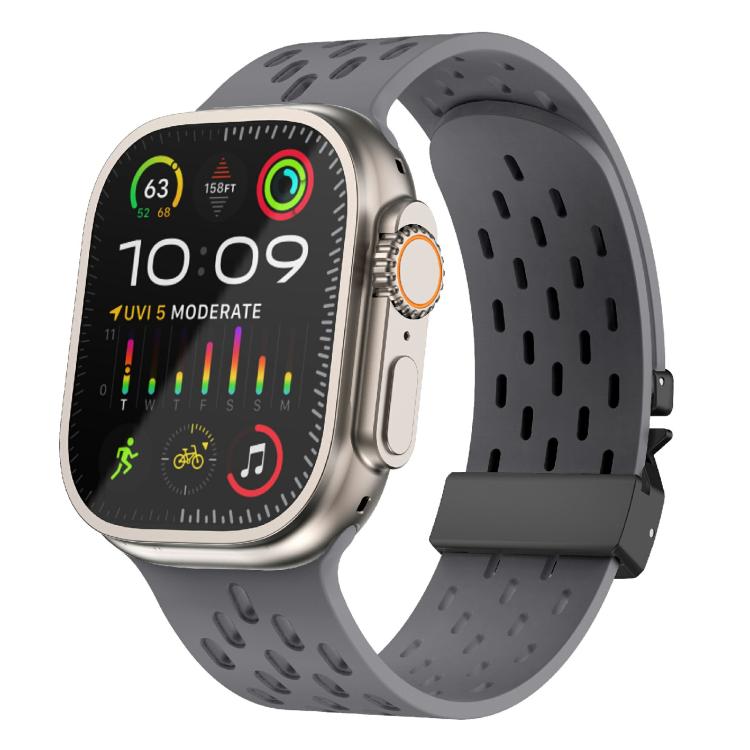 Kalebol Mesh Umbrella Buckle Silicone Watch Strap, For Apple Watch 46mm / 49mm / 45mm / 44mm, For Apple Watch 42mm / 41mm / 40mm / 38mm