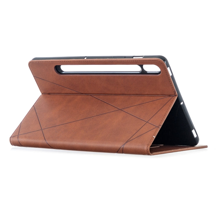 Rhombus Texture Horizontal Flip Magnetic Leather Case with Holder & Card Slots, For Samsung Galaxy Tab S8 / Galaxy Tab S7 T870, For Amazon Kindle Fire HD8 (2020)