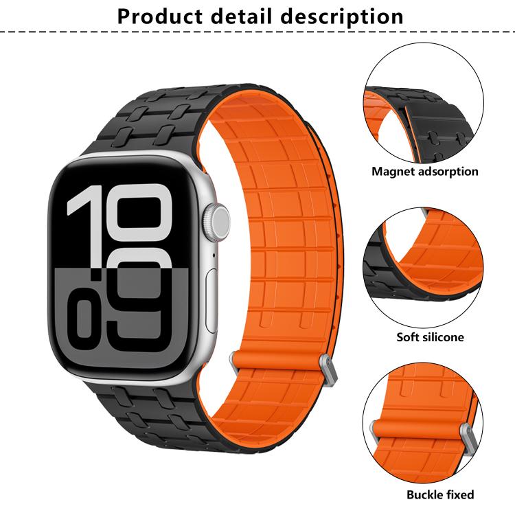 Kalebol Magnetic Silicone Watch Strap, For Apple Watch 46mm / 49mm / 45mm / 44mm, For Apple Watch 42mm / 41mm / 40mm / 38mm