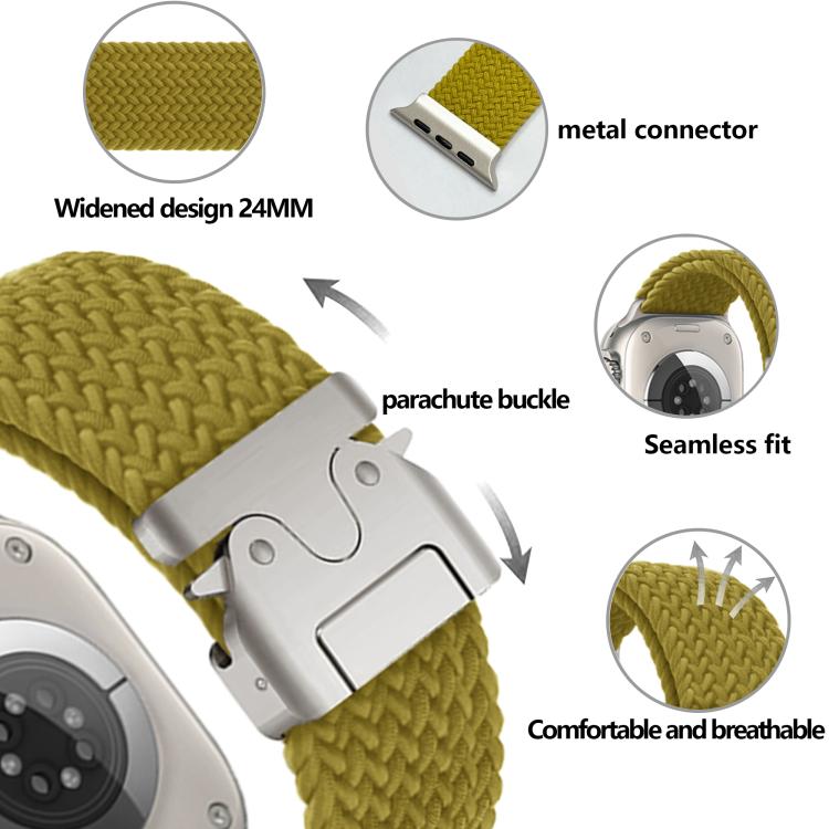 Kalebol Wide Umbrella Braided Strap, For Apple Watch 46mm / 49mm / 45mm / 44mm, For Apple Watch 42mm / 41mm / 40mm / 38mm