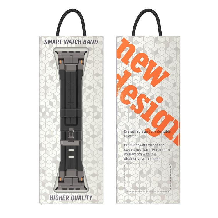 Alloy Connector Silicone Watch Strap, For Apple Watch 46mm / 49mm / 45mm / 44mm