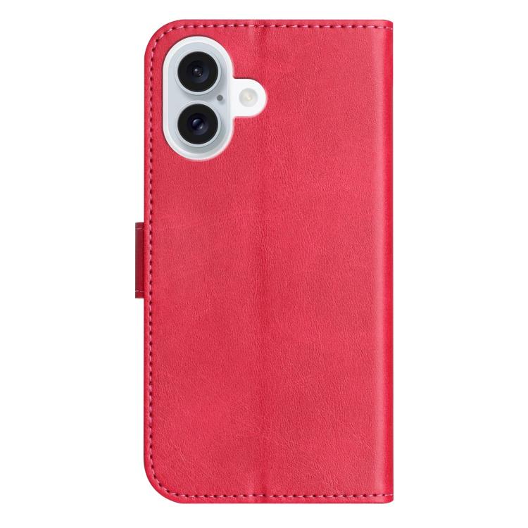 Dual-Folded S-shape Leather Phone Case, For iPhone 16, For iPhone 15 Pro Max, For iPhone 15 Pro, For iPhone 15 Plus