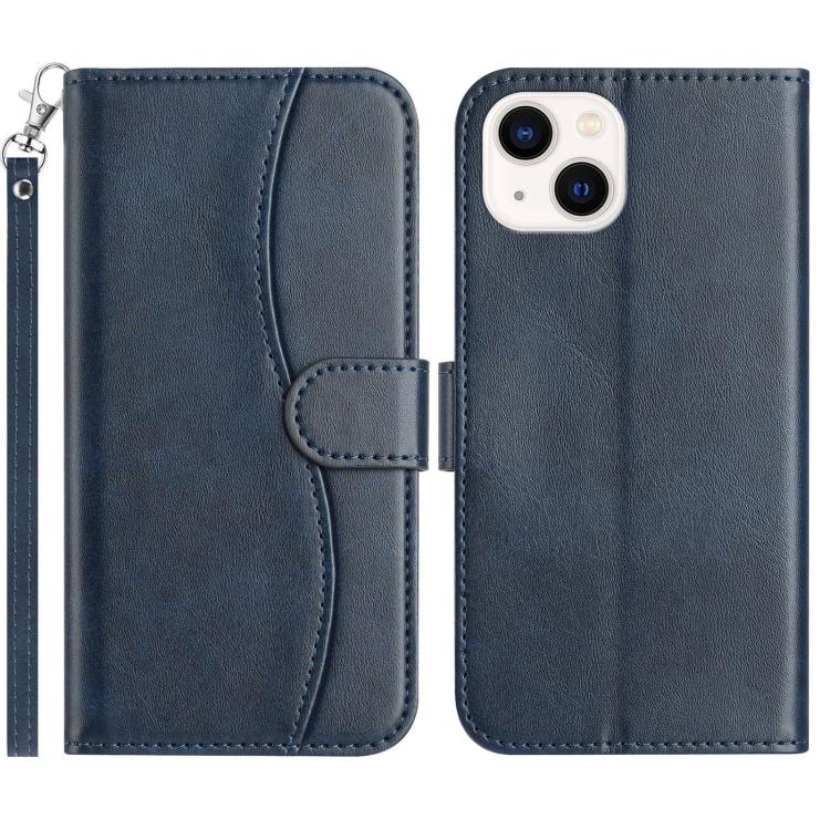 Dual-Folded S-shape Leather Phone Case, For iPhone 16, For iPhone 15 Pro Max, For iPhone 15 Pro, For iPhone 15 Plus
