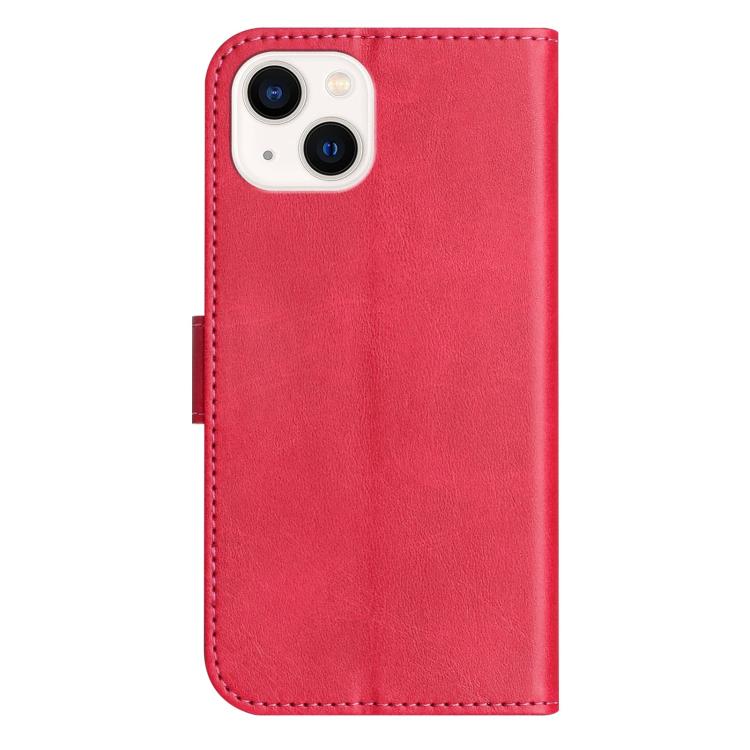 Dual-Folded S-shape Leather Phone Case, For iPhone 15, For iPhone 14 Plus, For iPhone 14, For iPhone 14 Pro