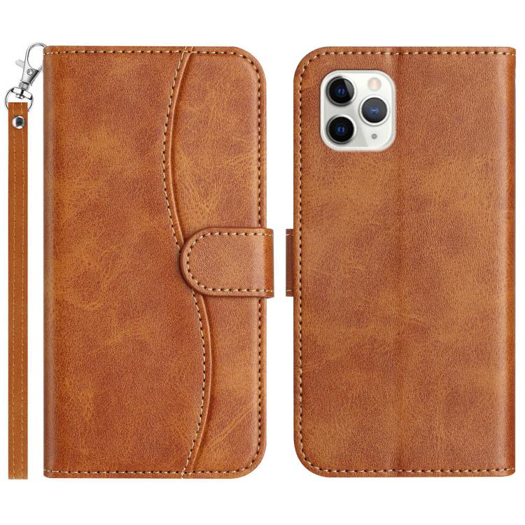 Dual-Folded S-shape Leather Phone Case, For iPhone 12 mini, For iPhone 11 Pro Max, For iPhone 11, For iPhone 11 Pro