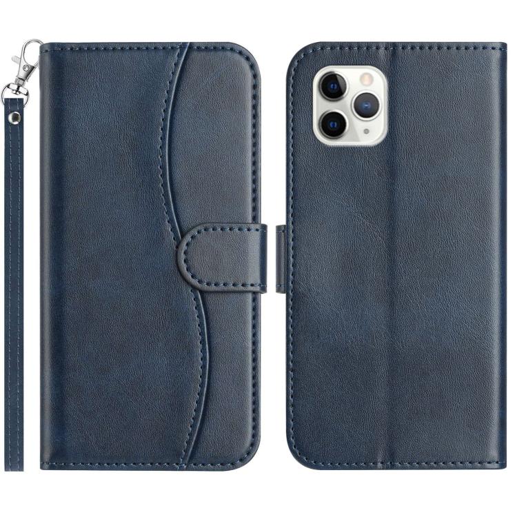 Dual-Folded S-shape Leather Phone Case, For iPhone 12 mini, For iPhone 11 Pro Max, For iPhone 11, For iPhone 11 Pro