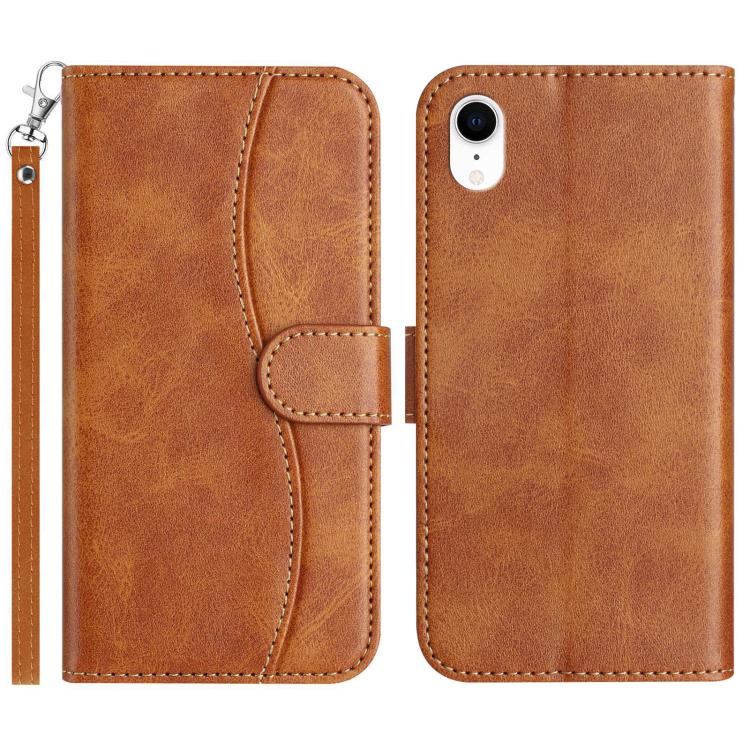Dual-Folded S-shape Leather Phone Case, For iPhone X / XS, For iPhone XR, For iPhone XS Max, For iPhone 7 Plus / 8 Plus