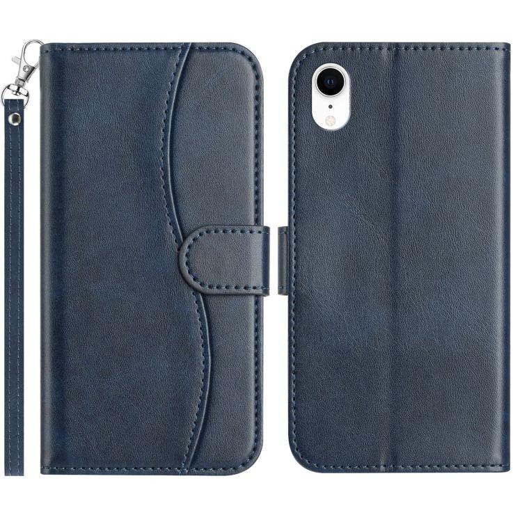 Dual-Folded S-shape Leather Phone Case, For iPhone X / XS, For iPhone XR, For iPhone XS Max, For iPhone 7 Plus / 8 Plus