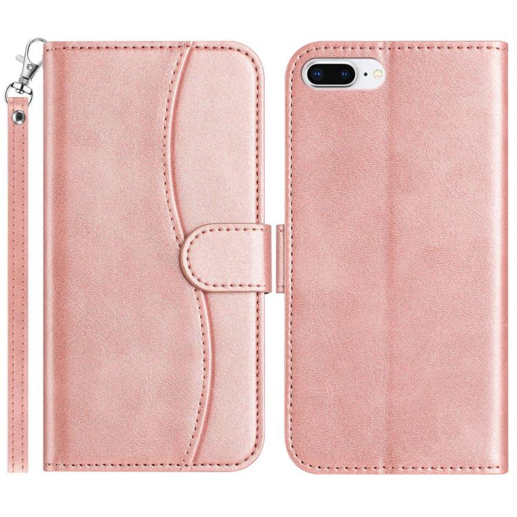 Dual-Folded S-shape Leather Phone Case, For iPhone X / XS, For iPhone XR, For iPhone XS Max, For iPhone 7 Plus / 8 Plus