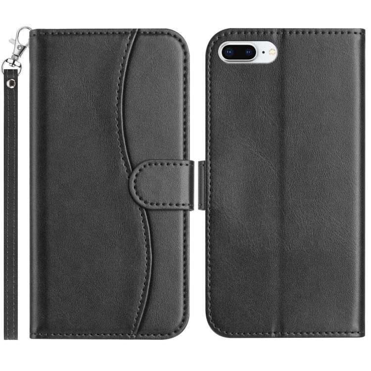 Dual-Folded S-shape Leather Phone Case, For iPhone X / XS, For iPhone XR, For iPhone XS Max, For iPhone 7 Plus / 8 Plus