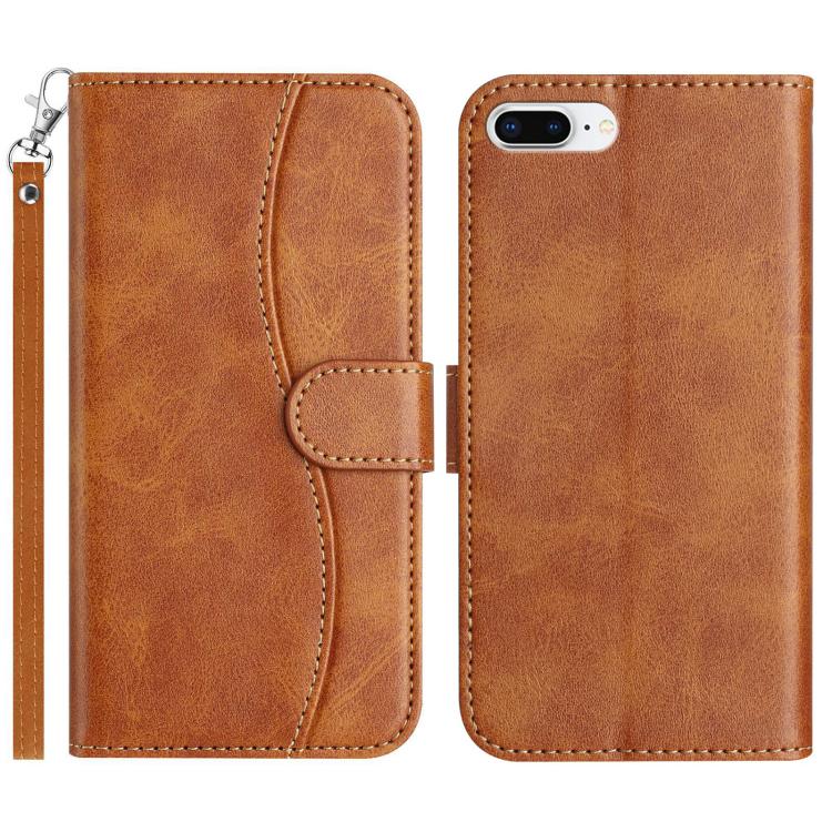 Dual-Folded S-shape Leather Phone Case, For iPhone X / XS, For iPhone XR, For iPhone XS Max, For iPhone 7 Plus / 8 Plus