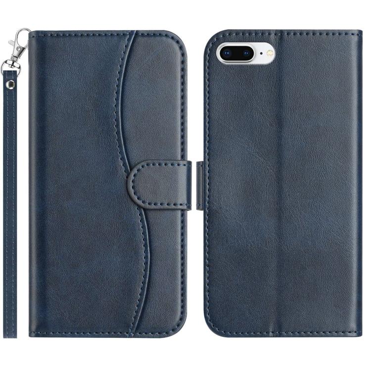 Dual-Folded S-shape Leather Phone Case, For iPhone X / XS, For iPhone XR, For iPhone XS Max, For iPhone 7 Plus / 8 Plus