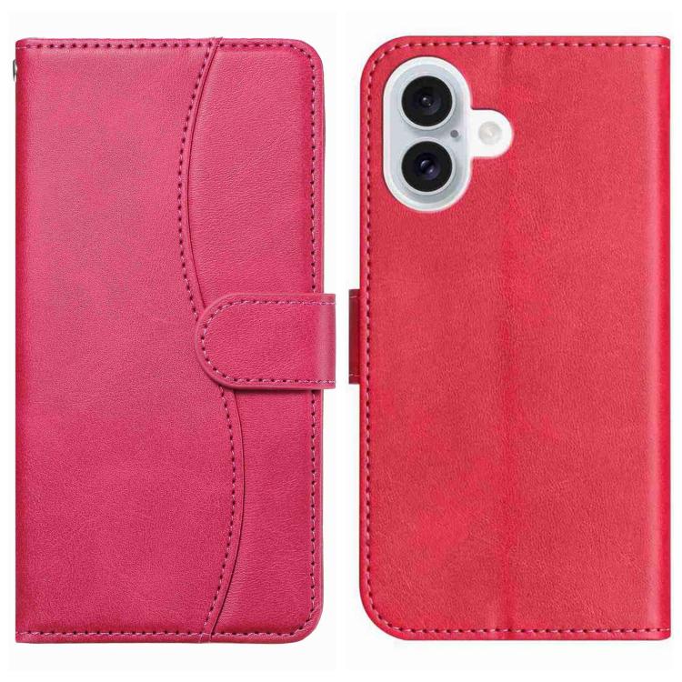 Dual-Folded S-shape Leather Phone Case, For iPhone 17 Pro Max, For iPhone 17 Pro, For iPhone 17, For iPhone 17 Air