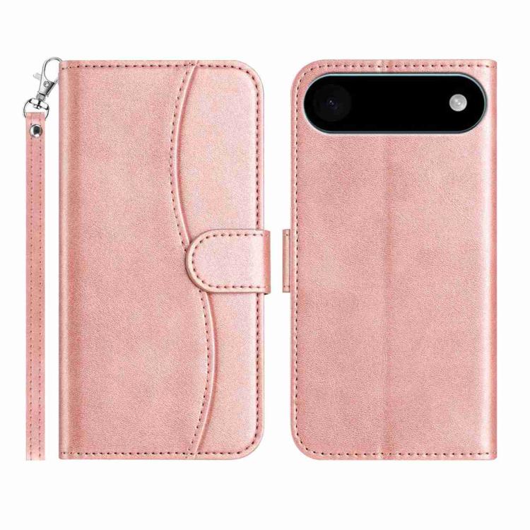 Dual-Folded S-shape Leather Phone Case, For iPhone 17 Pro Max, For iPhone 17 Pro, For iPhone 17, For iPhone 17 Air