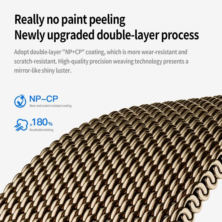 Kalebol Semi-circular Milanese Stainless Steel Strap, For Apple Watch 46mm / 49mm / 45mm / 44mm, For Apple Watch 42mm / 41mm / 40mm / 38mm