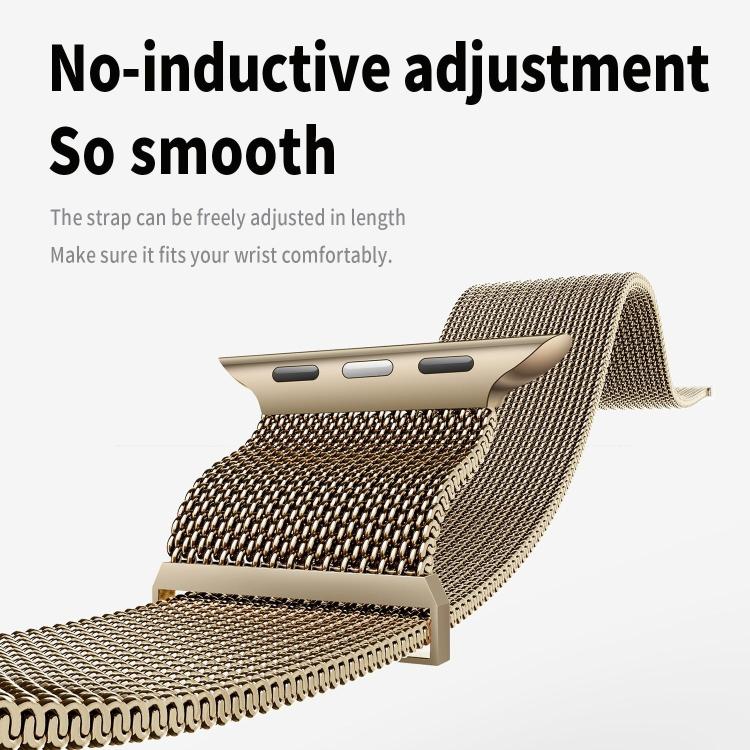 Kalebol Semi-circular Milanese Stainless Steel Strap, For Apple Watch 46mm / 49mm / 45mm / 44mm, For Apple Watch 42mm / 41mm / 40mm / 38mm