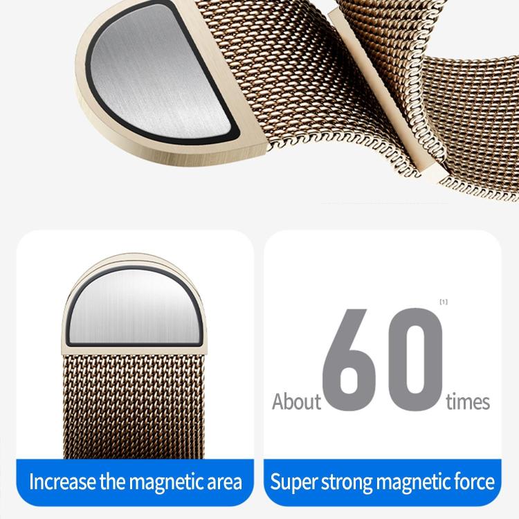 Kalebol Semi-circular Milanese Stainless Steel Strap, For Apple Watch 46mm / 49mm / 45mm / 44mm, For Apple Watch 42mm / 41mm / 40mm / 38mm