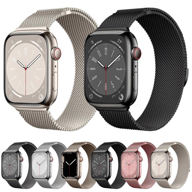 Kalebol Semi-circular Milanese Stainless Steel Strap, For Apple Watch 46mm / 49mm / 45mm / 44mm, For Apple Watch 42mm / 41mm / 40mm / 38mm