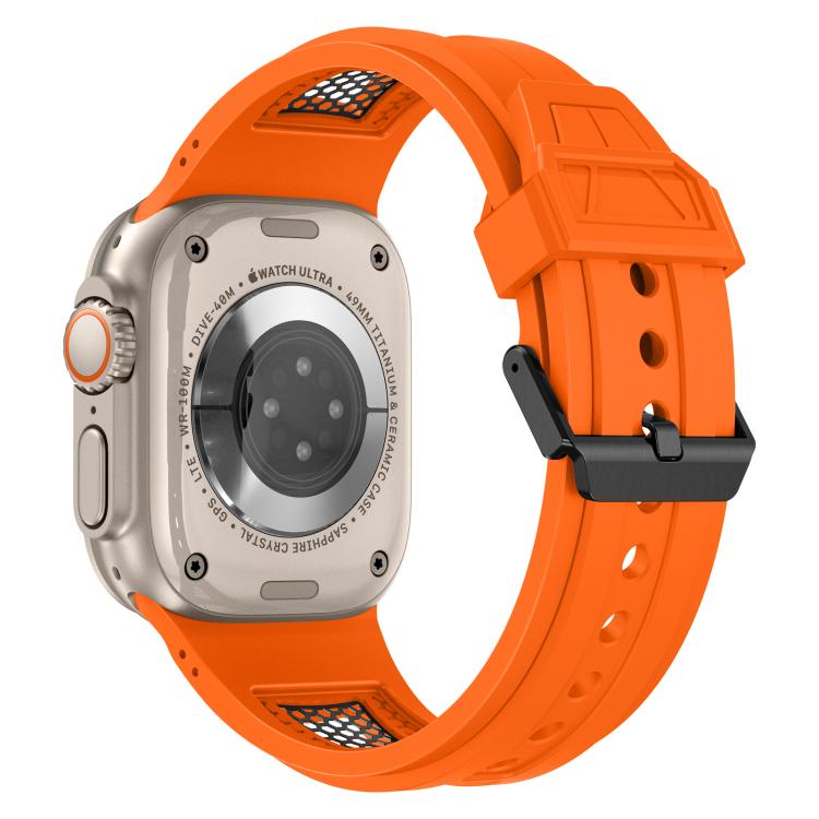 Kalebol Honeycomb TPU Black Mesh Strap, For Apple Watch 46mm / 49mm / 45mm / 44mm, For Apple Watch 42mm / 41mm / 40mm / 38mm