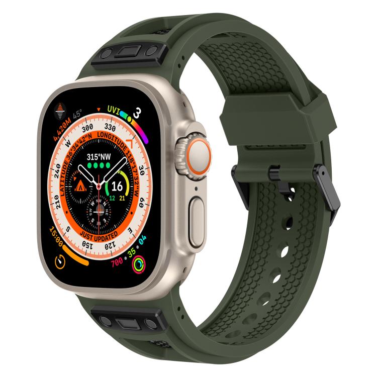 Kalebol Honeycomb TPU Black Mesh Strap, For Apple Watch 46mm / 49mm / 45mm / 44mm, For Apple Watch 42mm / 41mm / 40mm / 38mm