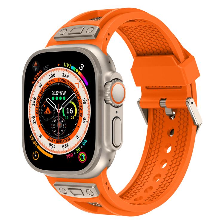 Kalebol Honeycomb TPU Titanium Mesh Strap, For Apple Watch 46mm / 49mm / 45mm / 44mm, For Apple Watch 42mm / 41mm / 40mm / 38mm