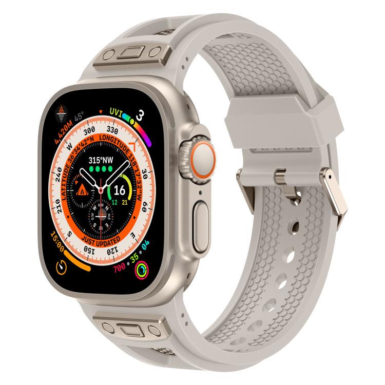 Kalebol Honeycomb TPU Titanium Mesh Strap, For Apple Watch 46mm / 49mm / 45mm / 44mm, For Apple Watch 42mm / 41mm / 40mm / 38mm