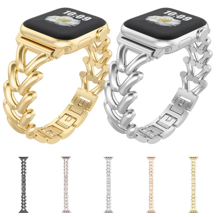 Kalebol V-shaped Zinc Alloy Strap, For Apple Watch 46mm / 49mm / 45mm / 44mm, For Apple Watch 42mm / 41mm / 40mm / 38mm