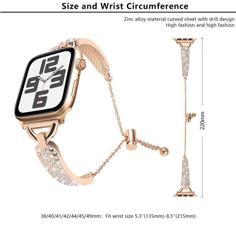 Kalebol Stone Curved Zinc Alloy Strap, For Apple Watch 46mm / 49mm / 45mm / 44mm, For Apple Watch 42mm / 41mm / 40mm / 38mm