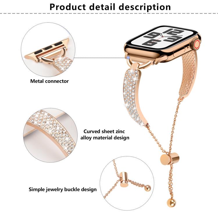 Kalebol Stone Curved Zinc Alloy Strap, For Apple Watch 46mm / 49mm / 45mm / 44mm, For Apple Watch 42mm / 41mm / 40mm / 38mm