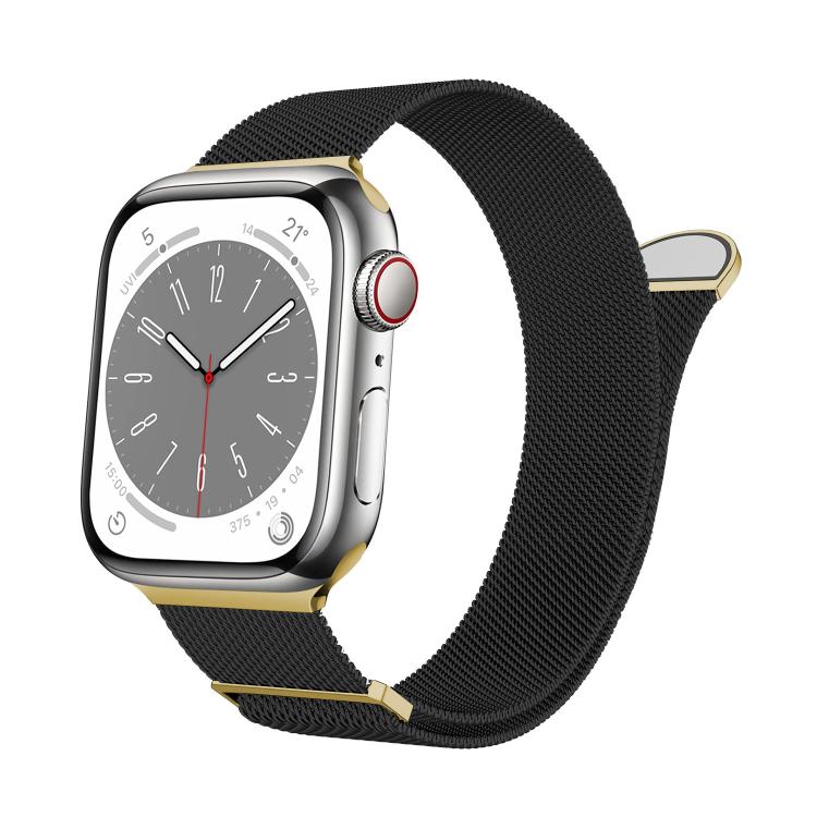 Kalebol Semi-round Tail Milan Stainless Steel Strap, For Apple Watch 46mm / 49mm / 45mm / 44mm, For Apple Watch 42mm / 41mm / 40mm / 38mm