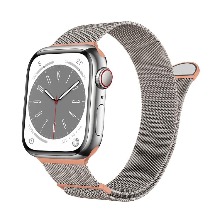 Kalebol Semi-round Tail Milan Stainless Steel Strap, For Apple Watch 46mm / 49mm / 45mm / 44mm, For Apple Watch 42mm / 41mm / 40mm / 38mm