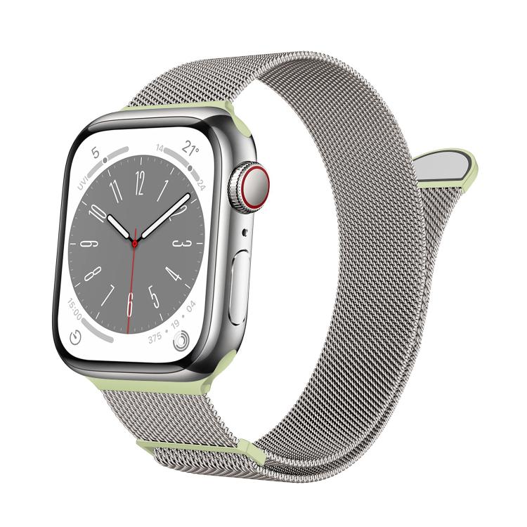 Kalebol Semi-round Tail Milan Stainless Steel Strap, For Apple Watch 46mm / 49mm / 45mm / 44mm, For Apple Watch 42mm / 41mm / 40mm / 38mm