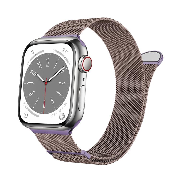 Kalebol Semi-round Tail Milan Stainless Steel Strap, For Apple Watch 46mm / 49mm / 45mm / 44mm, For Apple Watch 42mm / 41mm / 40mm / 38mm