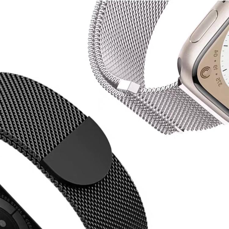Kalebol Semi-round Tail Milan Stainless Steel Strap, For Apple Watch 46mm / 49mm / 45mm / 44mm, For Apple Watch 42mm / 41mm / 40mm / 38mm