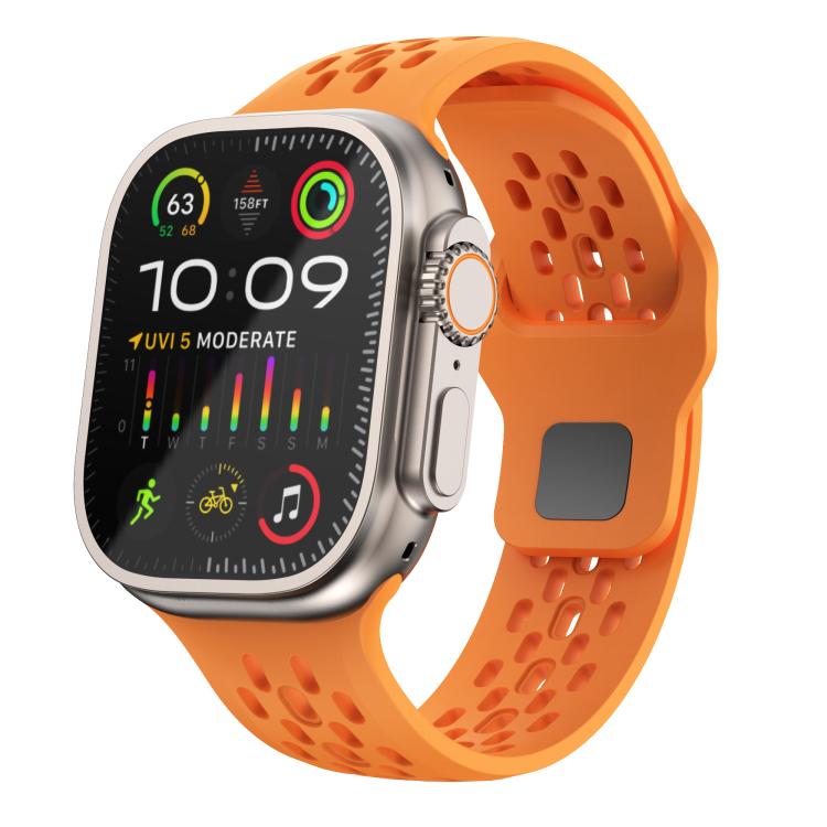 Kalebol Mesh Reverse Buckle Silicone Strap, For Apple Watch 46mm / 49mm / 45mm / 44mm, For Apple Watch 42mm / 41mm / 40mm / 38mm