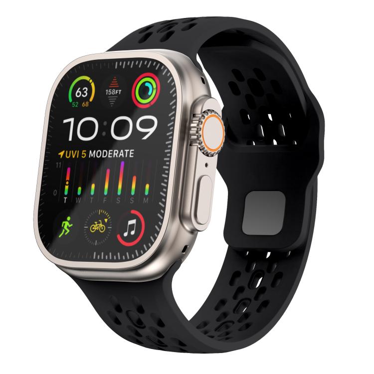 Kalebol Mesh Reverse Buckle Silicone Strap, For Apple Watch 46mm / 49mm / 45mm / 44mm, For Apple Watch 42mm / 41mm / 40mm / 38mm