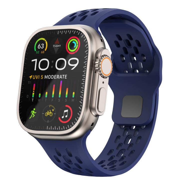 Kalebol Mesh Reverse Buckle Silicone Strap, For Apple Watch 46mm / 49mm / 45mm / 44mm, For Apple Watch 42mm / 41mm / 40mm / 38mm