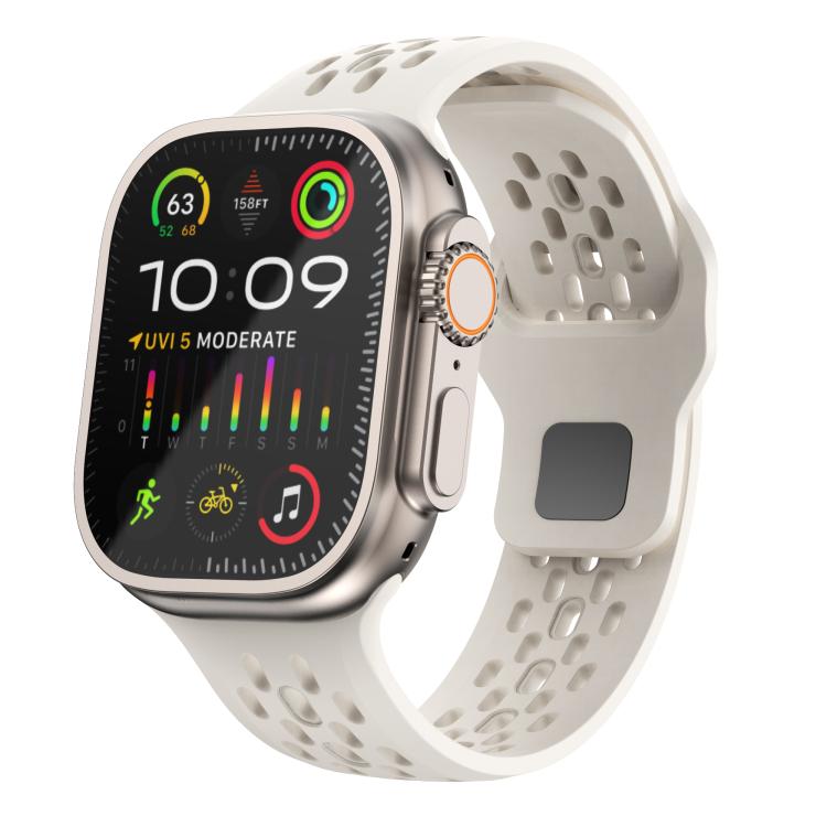 Kalebol Mesh Reverse Buckle Silicone Strap, For Apple Watch 46mm / 49mm / 45mm / 44mm, For Apple Watch 42mm / 41mm / 40mm / 38mm