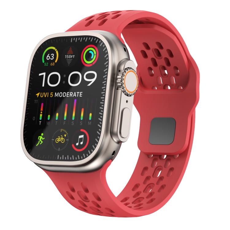 Kalebol Mesh Reverse Buckle Silicone Strap, For Apple Watch 46mm / 49mm / 45mm / 44mm, For Apple Watch 42mm / 41mm / 40mm / 38mm