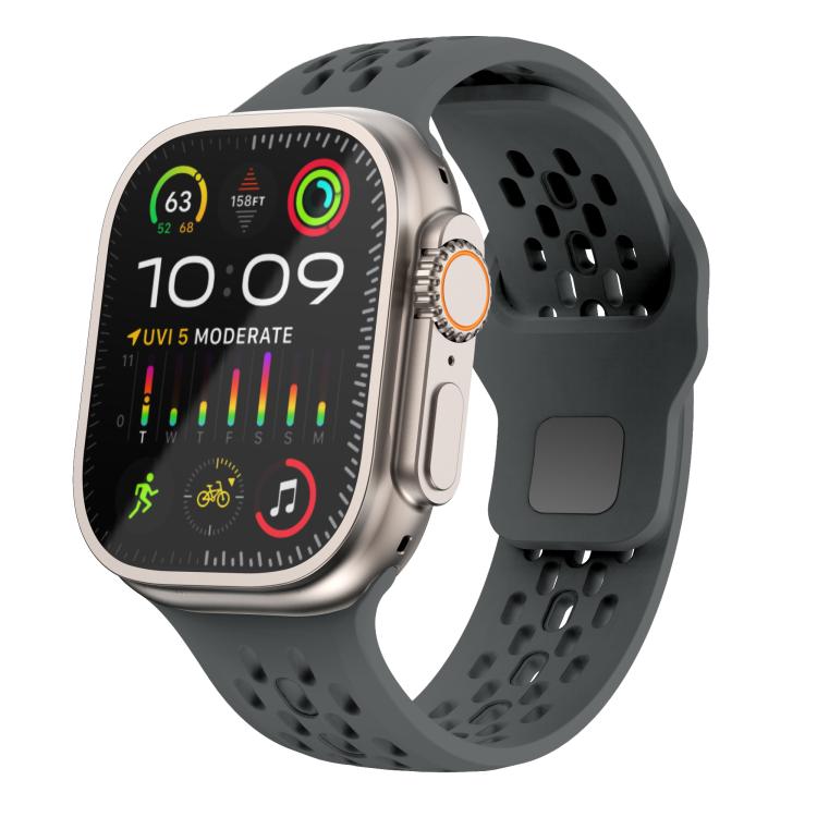 Kalebol Mesh Reverse Buckle Silicone Strap, For Apple Watch 46mm / 49mm / 45mm / 44mm, For Apple Watch 42mm / 41mm / 40mm / 38mm