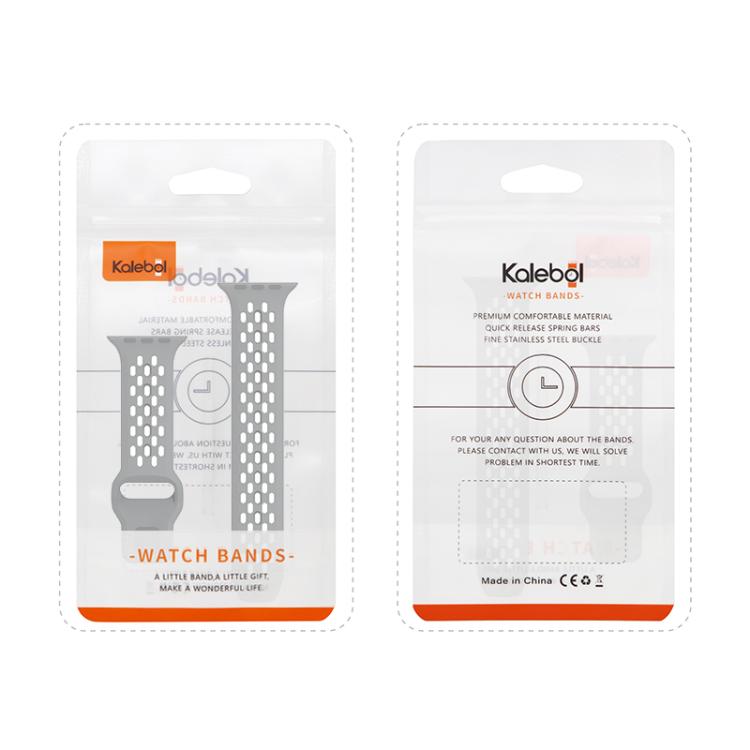 Kalebol Mesh Reverse Buckle Silicone Strap, For Apple Watch 46mm / 49mm / 45mm / 44mm, For Apple Watch 42mm / 41mm / 40mm / 38mm