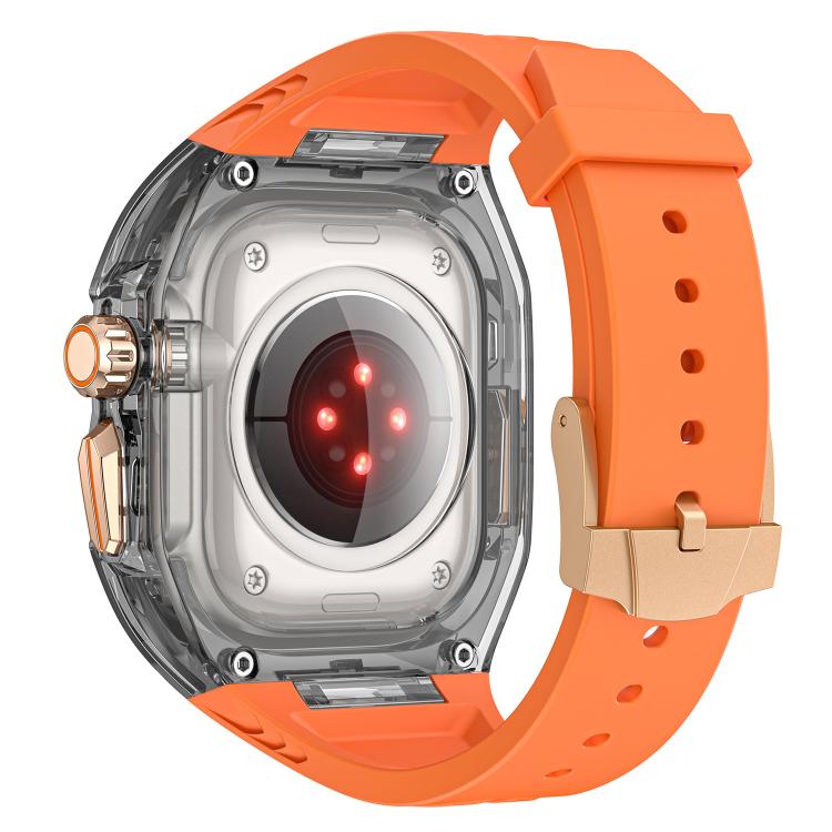 Kalebol Glacier Integrated Transparent Silicone Strap, For Apple Watch 46mm / 45mm / 44mm / 42mm, For Apple Watch 42mm / 41mm / 40mm / 38mm, For Apple Watch Ultra 2 / 1 49mm