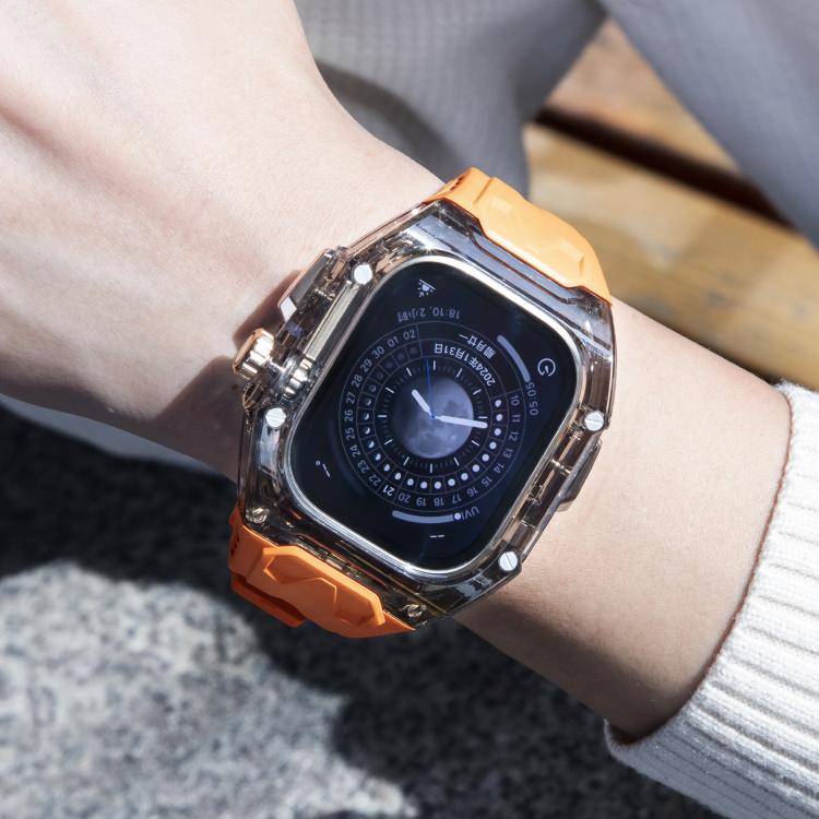 Kalebol Glacier Integrated Transparent Silicone Strap, For Apple Watch 46mm / 45mm / 44mm / 42mm, For Apple Watch 42mm / 41mm / 40mm / 38mm, For Apple Watch Ultra 2 / 1 49mm