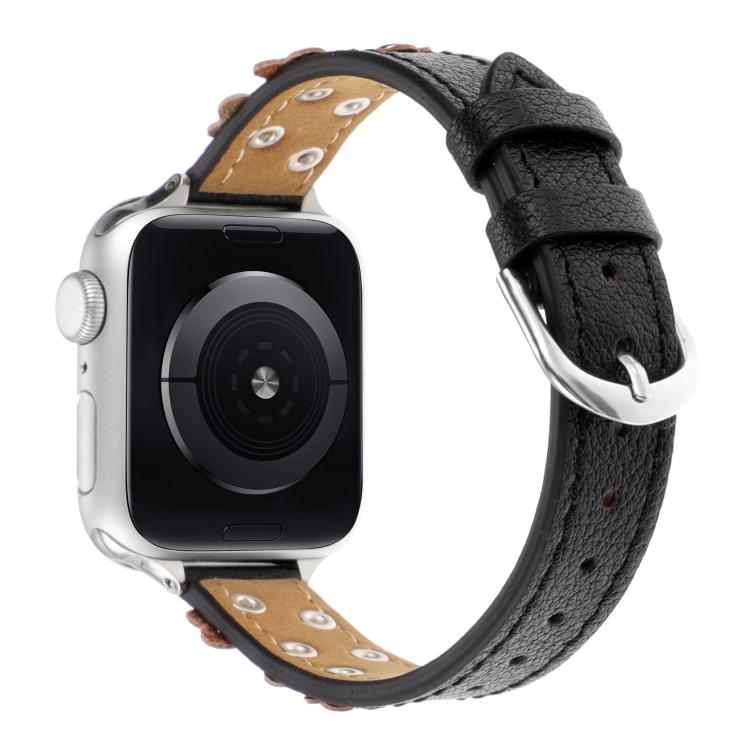 Kalebol Studded Flower Leather Strap, For Apple Watch 46mm / 49mm / 45mm / 44mm, For Apple Watch 42mm / 41mm / 40mm / 38mm