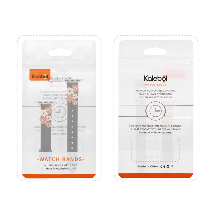 Kalebol Studded Flower Leather Strap, For Apple Watch 46mm / 49mm / 45mm / 44mm, For Apple Watch 42mm / 41mm / 40mm / 38mm